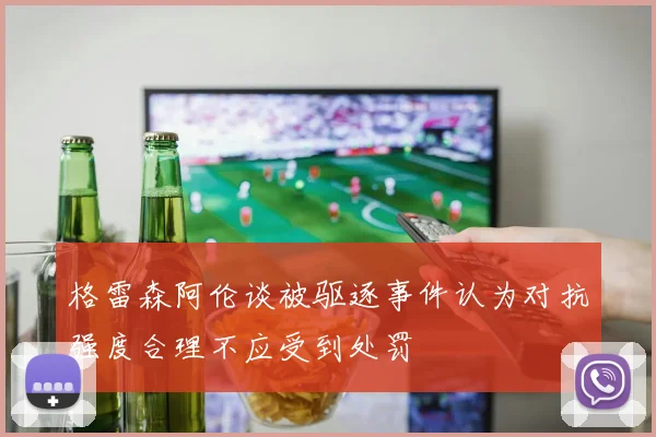 格雷森阿伦谈被驱逐事件认为对抗强度合理不应受到处罚